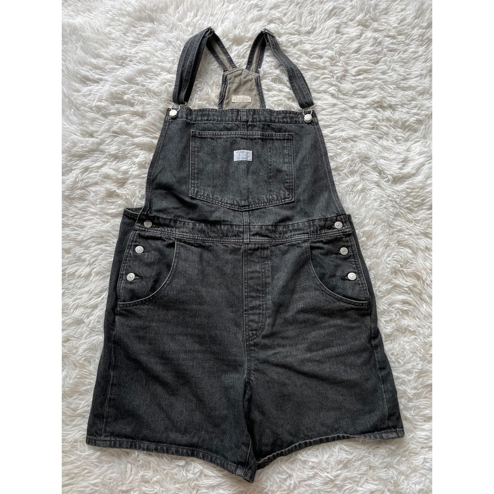 Levi's Premium Denim Shortalls Bib Overalls
